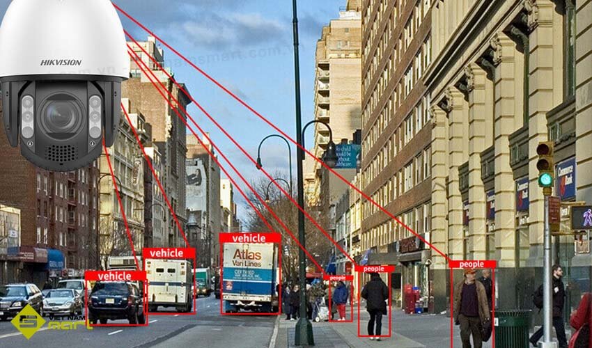 Camera PTZ 4MP Hikvision DS-2DE7A432IW-AEB(T5) zoom 32x Camera DS-2DE7A432IW-AEB(T5) nhận diện người và phương tiện