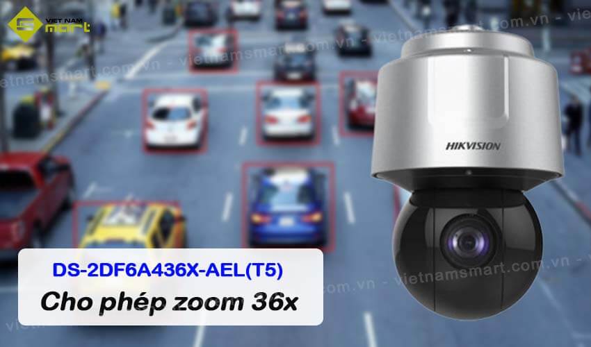 Camera PTZ 4MP Hikvision DS-2DF6A436X-AEL(T5) zoom 36x Camera Hikvision DS-2DF6A436X-AEL(T5) có khả năng zoom 36x