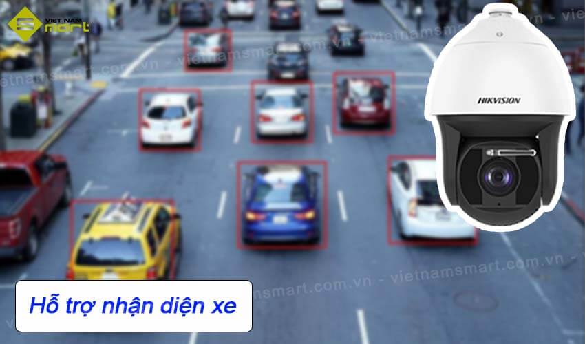 Camera PTZ 4MP Hikvision DS-2DF8425IX-AEL(W)(T5) zoom 25x Camera Hikvision DS-2DF8425IX-AEL(W)(T5) hỗ trợ nhận diện xe
