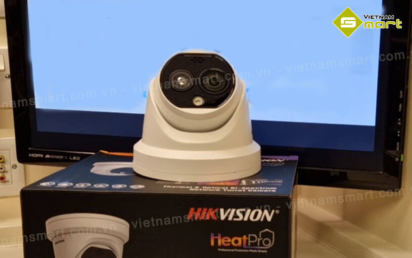 Camera đo nhiệt ống kính quang phổ kép Hikvision DS-2TD1228-3/QA