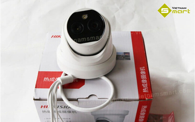 Camera nhiệt kế hai phổ Hikvision DS-2TD1228T-2/QA Camera nhiệt kế hai phổ Hikvision DS-2TD1228T-2/QA