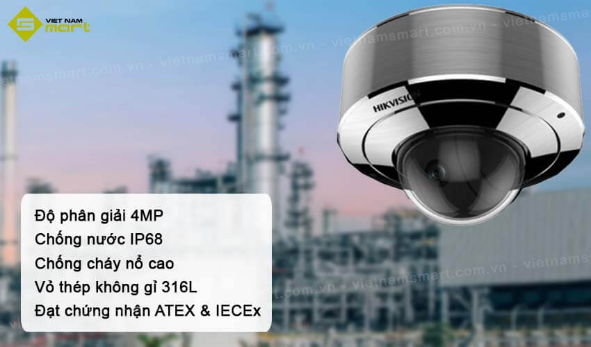 Camera chống cháy nổ Hikvision DS-2XE6146F-HS Đặc điểm nổi bật của camera Hikvision DS-2XE6146F-HS