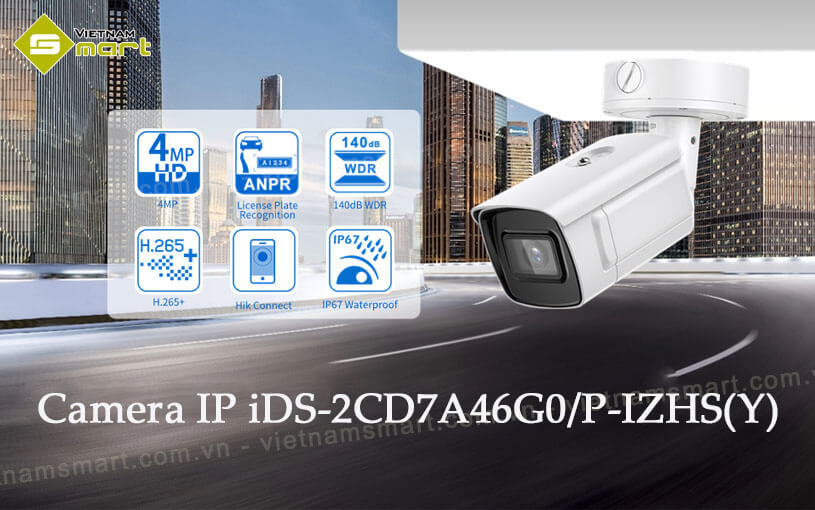 Camera IP nhận diện biển số xe Hikvision iDS-2CD7A46G0/P-IZHS(Y) Camera Hikvision iDS-2CD7A46G0/P-IZHS(Y)