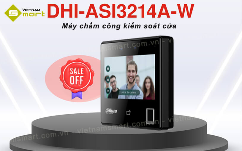 Máy chấm công kiểm soát cửa Dahua DHI-ASI3214A-W Máy chấm công kiểm soát cửa Dahua DHI-ASI3214A-W chính hãng được phân phối bởi VietnamSmart