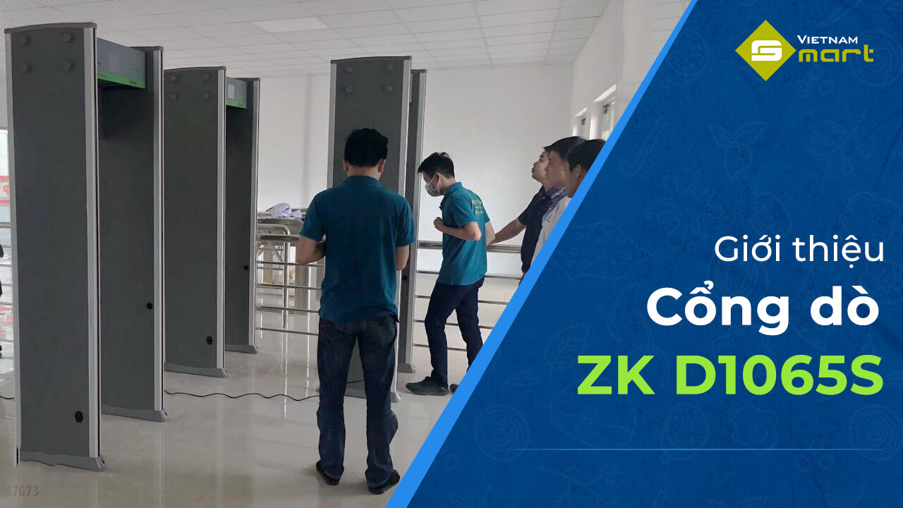 Giới thiệu cổng dò kim loại D1065S hãng ZKTeco