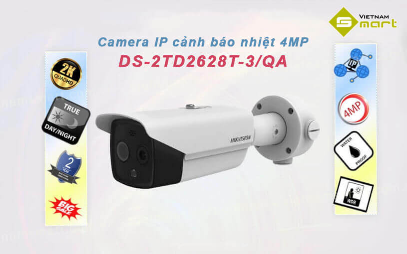 Camera IP cảnh báo nhiệt 4MP Hikvision DS-2TD2628T-3/QA Giới thiệu về sản phẩm camera IP cảnh báo nhiệt 4MP Hikvision DS-2TD2628T-3/QA