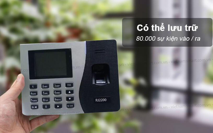 Máy chấm công Ronald Jack RJ2200 lưu trữ 80.000 lượt checkin