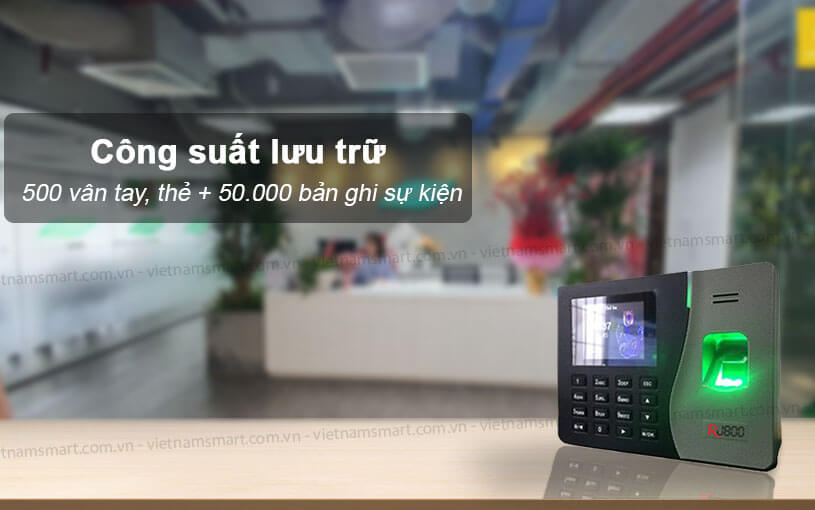Máy chấm công Ronald Jack RJ800 lưu trữ 50.000 bản ghi