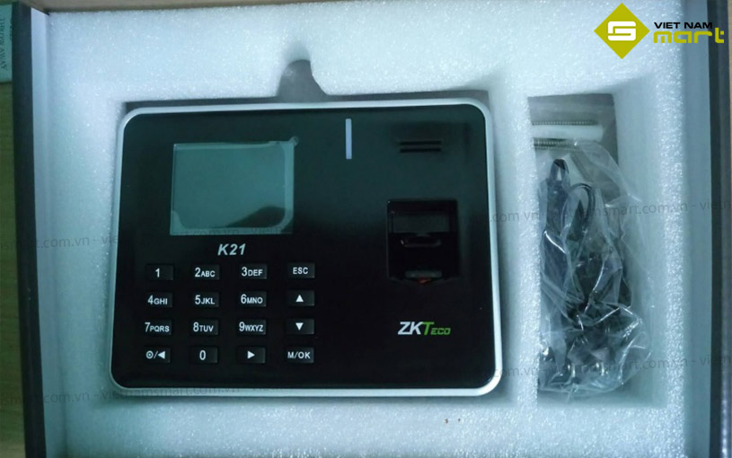 ZK K21 là dòng máy chấm công vân tay tốt với giá rẻ