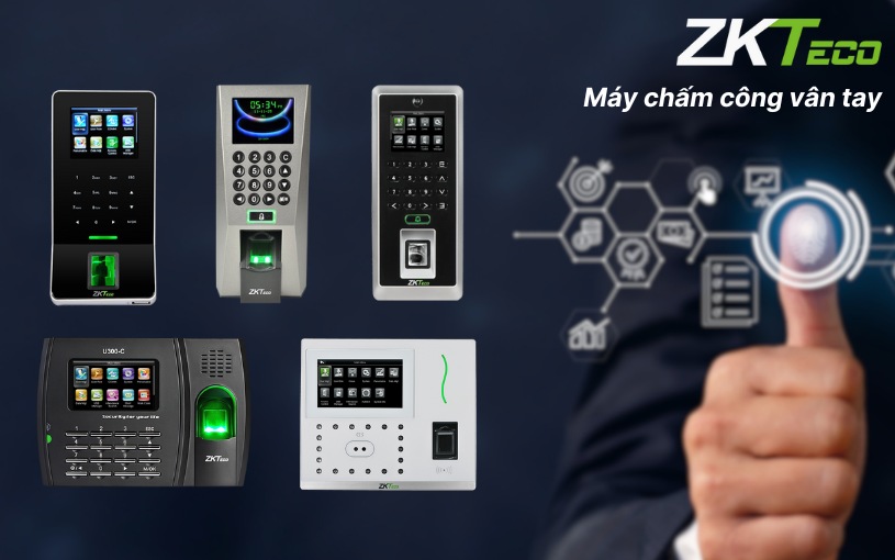 ZKTeco ứng dụng công nghệ sinh trắc hiện đại nhiều vị trí làm máy chấm công vân tay