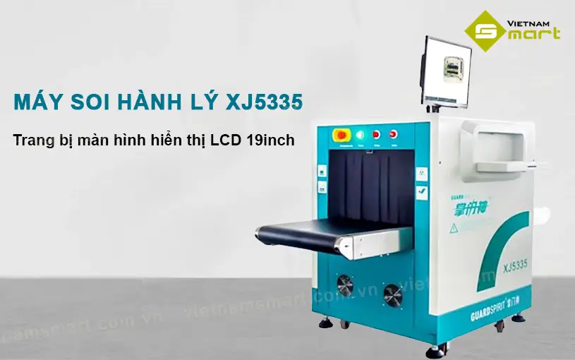 Máy soi chiếu hành lý x-ray Guardspirit XJ5335 Máy soi hành lý XJ5335 trang bị màn hình hiển thị