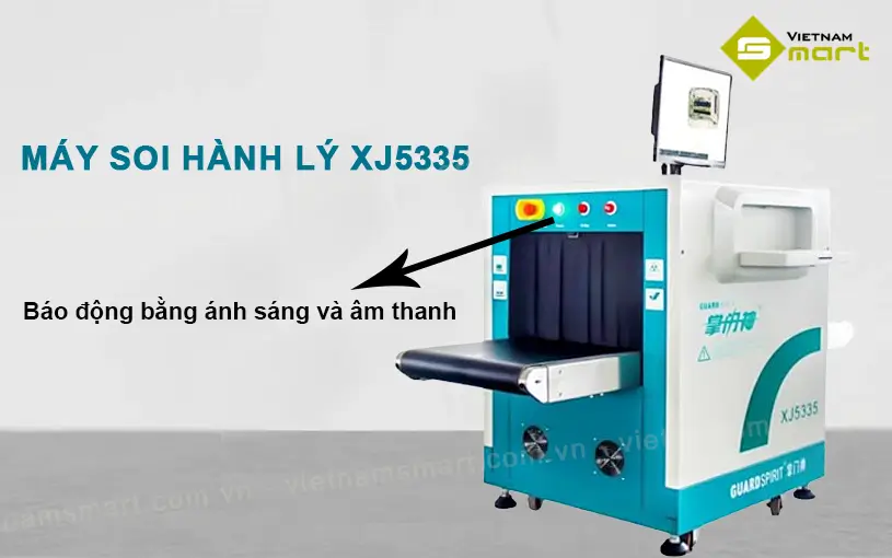 Máy soi chiếu hành lý x-ray Guardspirit XJ5335 Máy XJ5335 báo động bằng ánh sáng và âm thanh