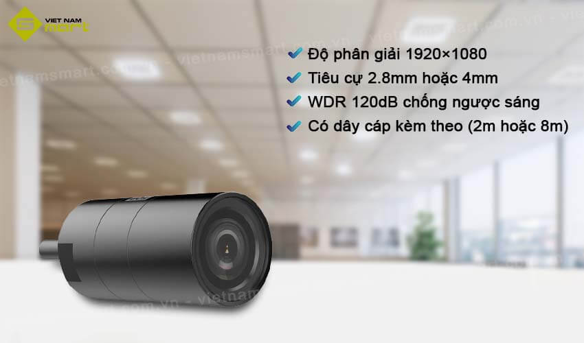 Ống kính camera mạng tách biệt 2MP Hikvision DS-2CD6425G1-L30 Đặc điểm chính của ống kính camera DS-2CD6425G1-L30