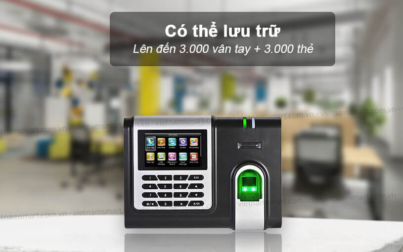 Máy chấm công Ronald Jack 8000-C lưu trữ 3000 vân tay