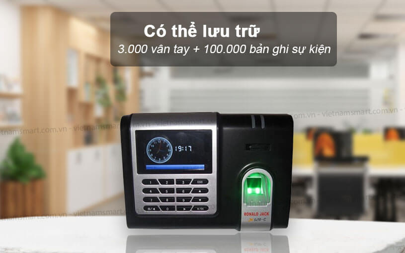 Ronald Jack X628C lưu trữ 100.000 sự kiện