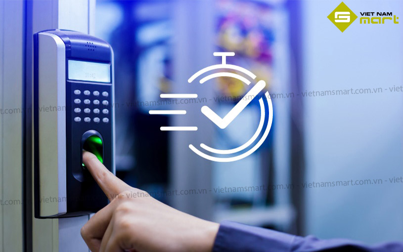 Thiết bị xác minh vân tay và chấm công trong thời gian ngắn