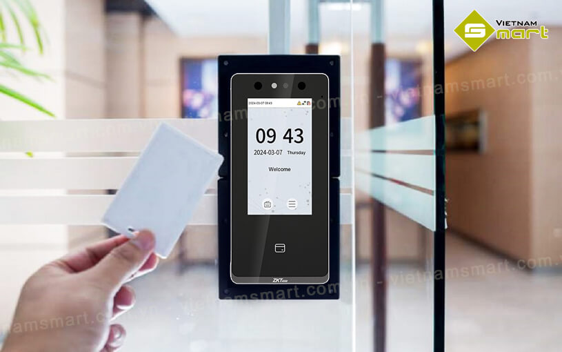 Máy chấm công khuôn mặt ZKTeco SenseFace 4B Máy chấm công khuôn mặt ZKTeco SenseFace 4B xác thực nhanh chóng, tin cậy