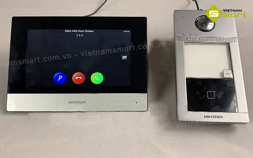 Bộ chuông cửa màn hình Hikvision DS-KIS605-P(C) Giới thiệu bộ chuông cửa màn hình Hikvision DS-KIS605-P(C)