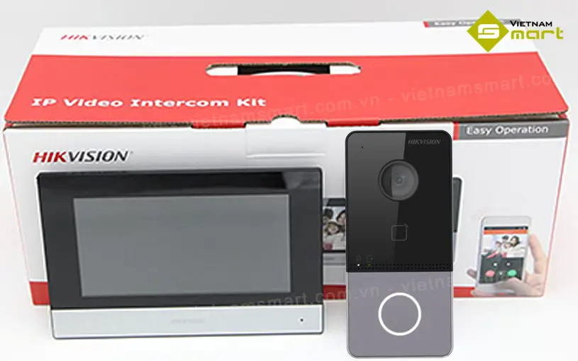 Bộ liên lạc video IP Hikvision DS-KIS603-P(C) IP Video Intercom Kit DS-KIS603-P(C)
