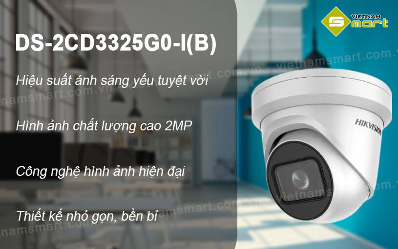 Camera Darkfighter 2MP Hikvision DS-2CD3325G0-I(B) Camera Darkfighter 2MP Hikvision DS-2CD3325G0-I(B)