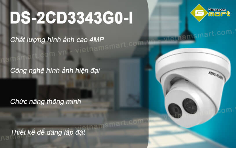 Camera mạng 4MP Hikvision DS-2CD3343G0-I Camera mạng 4MP Hikvision DS-2CD3343G0-I