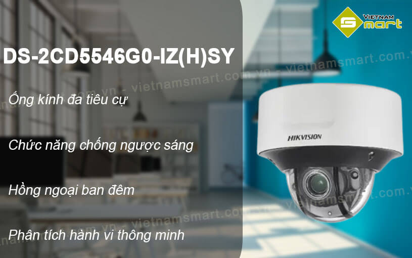 Camera DarkFighter 4MP Hikvision DS-2CD5546G0-IZ(H)SY Camera DarkFighter 4MP Hikvision DS-2CD5546G0-IZ(H)SY