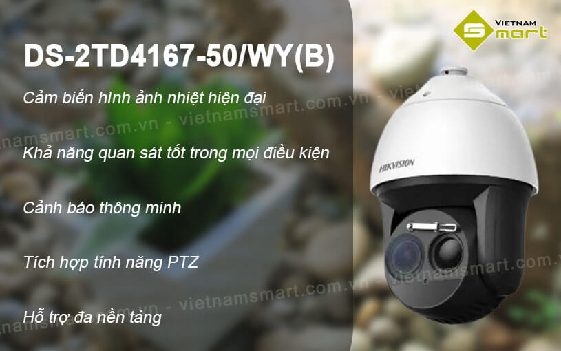 Camera cảnh báo nhiệt Hikvision DS-2TD4167-50/WY(B) Camera cảnh báo nhiệt Hikvision DS-2TD4167-50/WY(B)