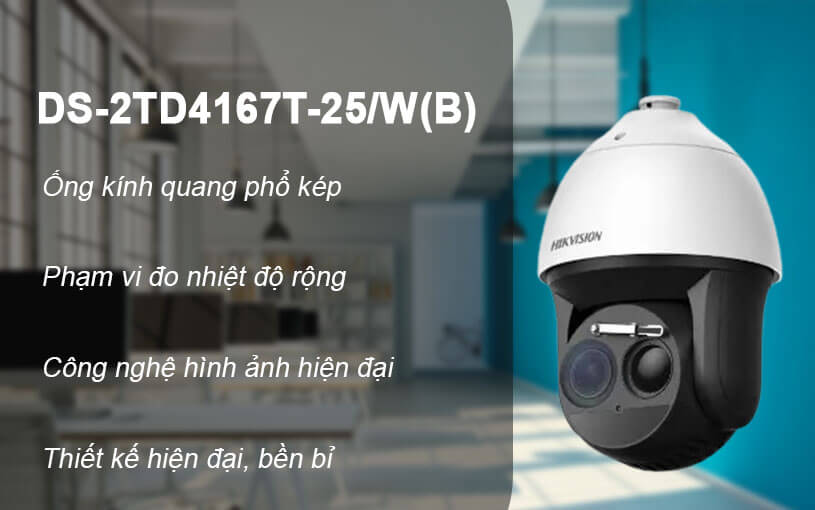 Camera cảnh báo nhiệt Hikvision DS-2TD4167T-25/W(B) Camera cảnh báo nhiệt Hikvision DS-2TD4167T-25/W(B)