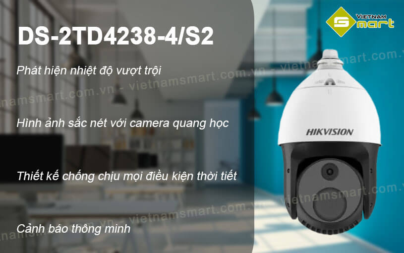 Camera cảnh báo nhiệt Hikvision DS-2TD4238-4/S2