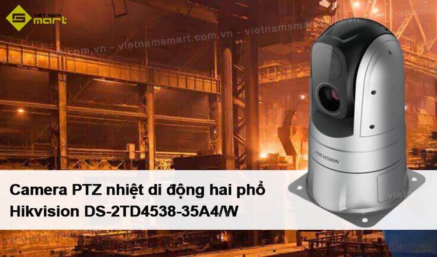 Camera PTZ nhiệt di động hai phổ Hikvision DS-2TD4538-35A4/W
