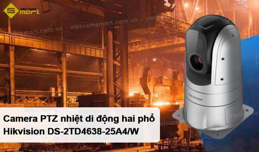 Camera PTZ nhiệt di động hai phổ Hikvision DS-2TD4638-25A4/W Camera PTZ nhiệt di động hai phổ Hikvision DS-2TD4638-25A4/W