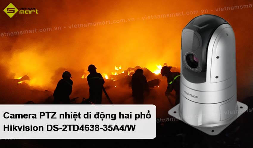 Camera PTZ nhiệt di động hai phổ Hikvision DS-2TD4638-35A4/W Camera PTZ nhiệt di động hai phổ Hikvision DS-2TD4638-35A4/W