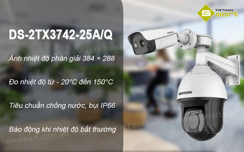 Camera PTZ cảnh báo nhiệt Hikvision DS-2TX3742-25A/Q