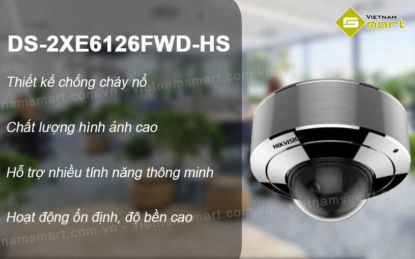 Camera mạng chống cháy nổ Hikvision DS-2XE6126FWD-HS