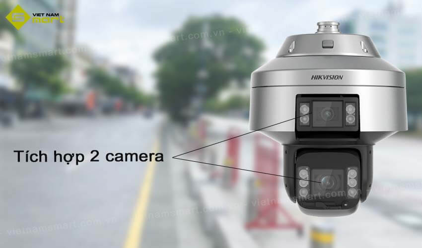 Camera IP Tandemvu PTZ Hikvision iDS-2SK7184MXS-D(C5F2)(T2) iDS-2SK7184MXS-D(C5F2)(T2) được tích hợp 2 camera