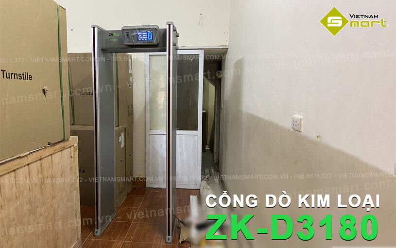 Cổng dò kim loại ZKTeco ZK-D3180 chính hãng với nhiều tính năng hiện đại