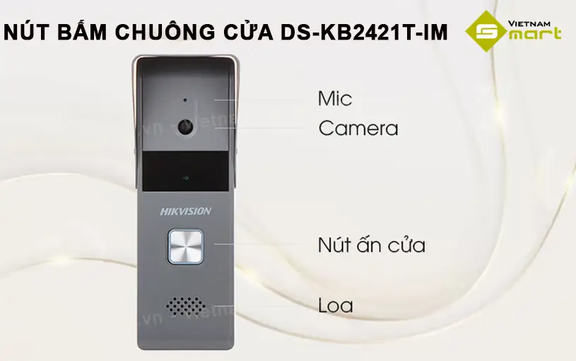 Bộ chuông cửa màn hình Hikvision DS-KIS203T Chuông cửa DS-KB2421T-IM