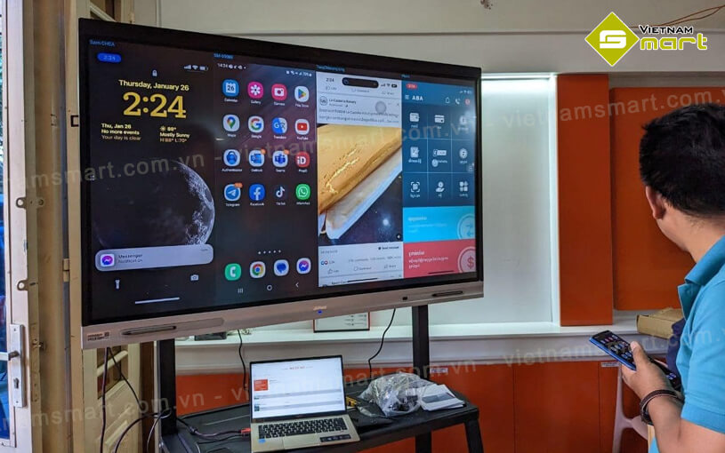 Màn hình tương tác thông minh Dahua DHI-LCH75-MC410-B DHI-LCH75-MC410-B cho ra hình ảnh sống động, chân thực với độ nét cực cao