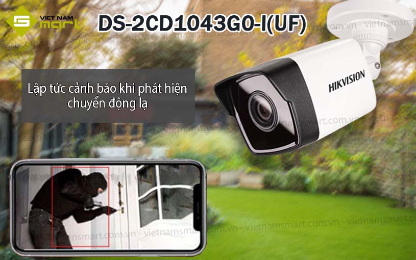 Camera mạng cố định 4MP Hikvision DS-2CD1043G0-I(UF) Camera mạng cố định 4MP Hikvision DS-2CD1043G0-I(UF)