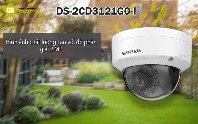 Camera mạng vòm cố định 2MP Hikvision DS-2CD3121G0-I Camera mạng vòm cố định 2MP Hikvision DS-2CD3121G0-I