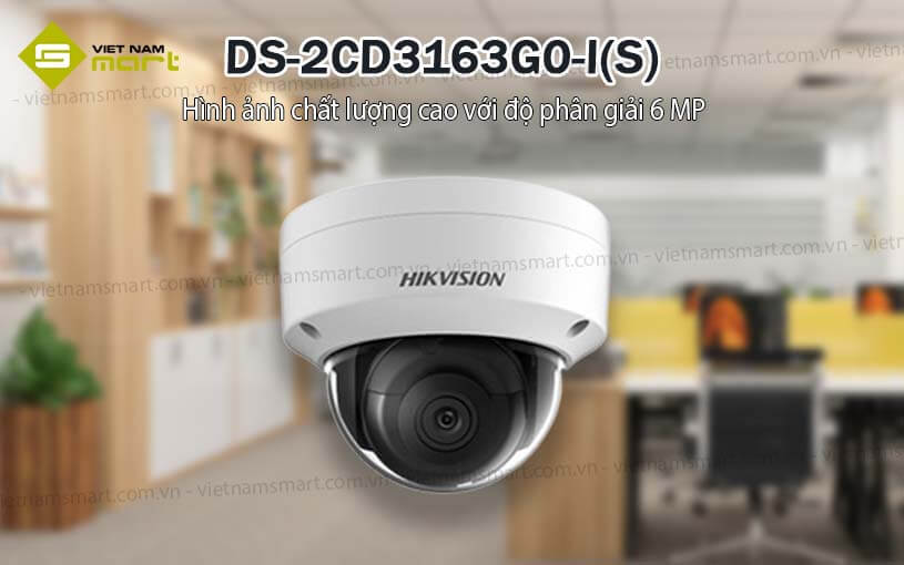 Camera mạng mini cố định 6MP Hikvision DS-2CD3163G0-I(S) Camera mạng mini cố định 6MP Hikvision DS-2CD3163G0-I(S)