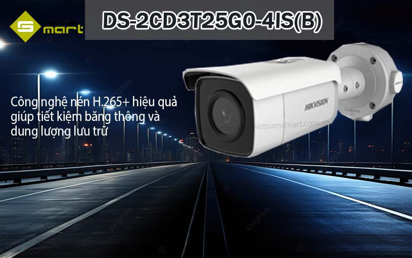 Camera mạng cố định Hikvision DS-2CD3T25G0-4IS(B) Camera mạng cố định Hikvision DS-2CD3T25G0-4IS(B)