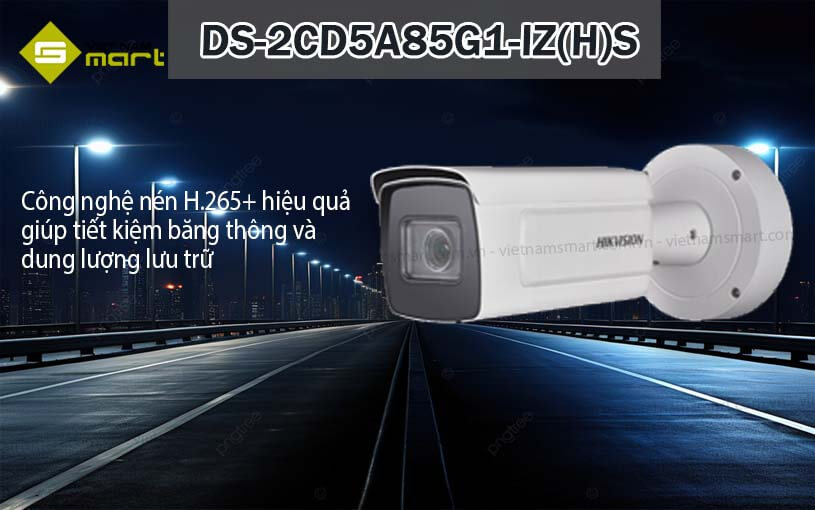 Camera mạng dạng đạn đa tiêu cự 4K Hikvision DS-2CD5A85G1-IZ(H)S Camera mạng dạng đạn đa tiêu cự 4K Hikvision DS-2CD5A85G1-IZ(H)S