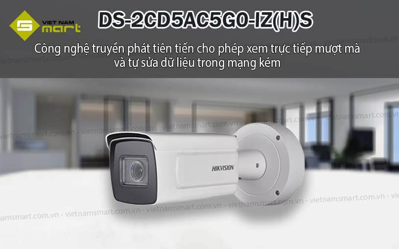 Camera mạng Bullet Varifocal Moto 12MP Hikvision DS-2CD5AC5G0-IZ(H)S Camera mạng Bullet Varifocal Moto 12MP Hikvision DS-2CD5AC5G0-IZ(H)S