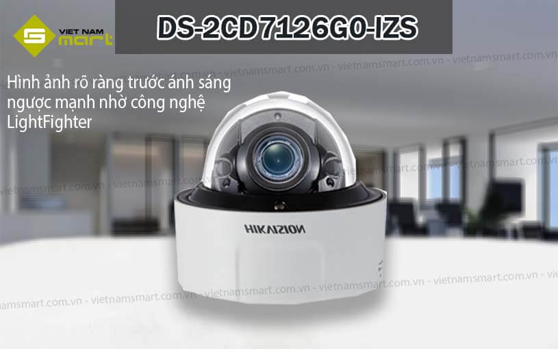 Camera vòm trong nhà 2 MP Hikvision DS-2CD7126G0-IZS