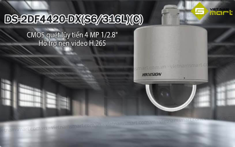 Camera mái vòm chống cháy nổ Hikvision DS-2DF4420-DX(S6/316L)(C) Camera mái vòm chống cháy nổ Hikvision DS-2DF4420-DX(S6/316L)(C)