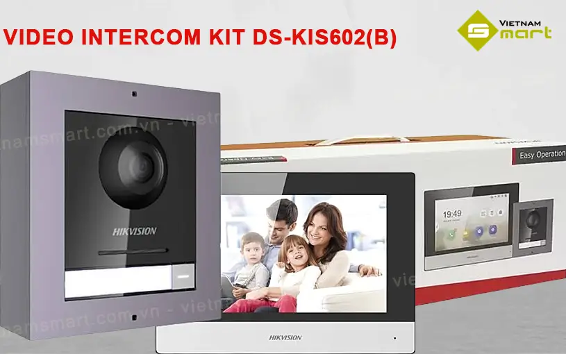 Bộ liên lạc video IP Hikvision DS-KIS602(B) Giới thiệu về bộ liên lạc video IP Hikvision DS-KIS602(B)