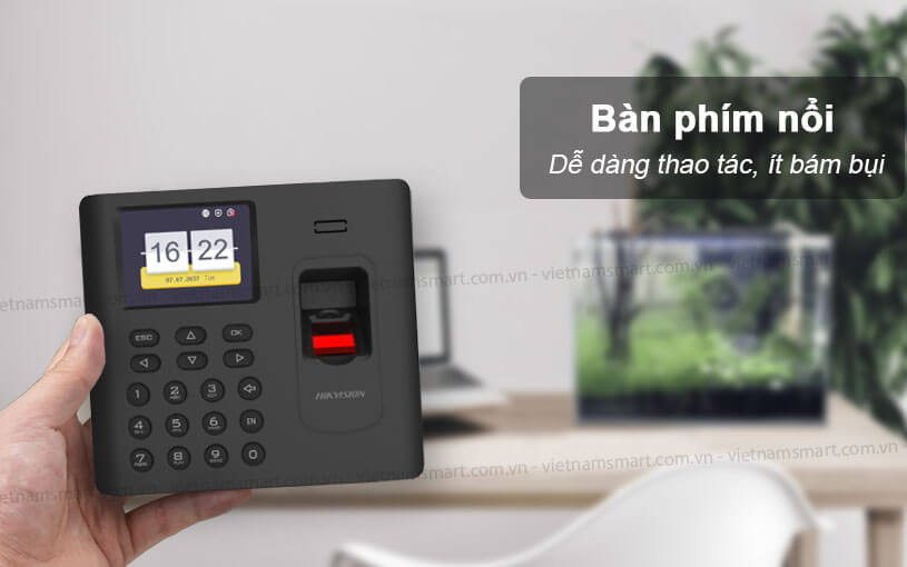 Giới thiệu về máy chấm công vân tay Hikvision DS-K1A802AF