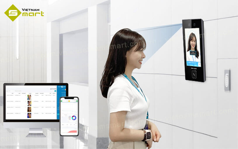 Máy chấm công khuôn mặt Hikvision DS-K1T344EBWX-E1 Máy chấm công khuôn mặt Hikvision DS-K1T344EBWX-E1 chính hãng được nhập bởi VietnamSmart