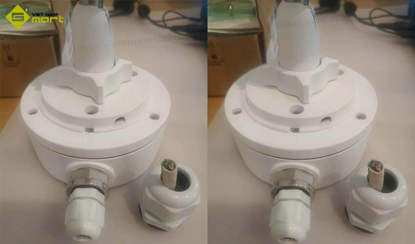 Hộp đựng mối nối 2 mạch điện cho camera Hikvision DS-1280ZJ-XS Hộp đựng mối nối 2 mạch điện cho camera Hikvision DS-1280ZJ-XS
